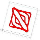 Improved design skeleton with optimal configuration and vessel node positions.